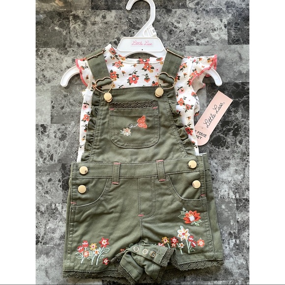 Spring/Summer floral overall set! - Picture 1 of 1